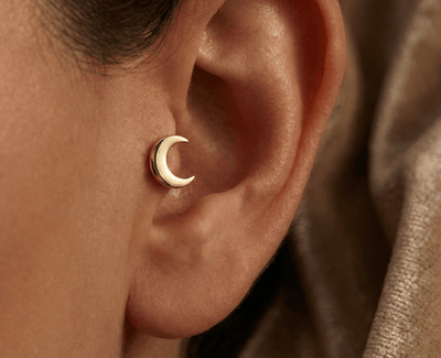 14K Guld Helix – Ringar & Studs för Tragus och Broskpiercing