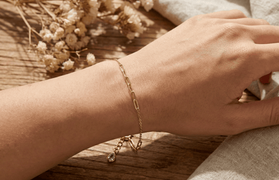 Kedjearmband i äkta 14K guldarmband