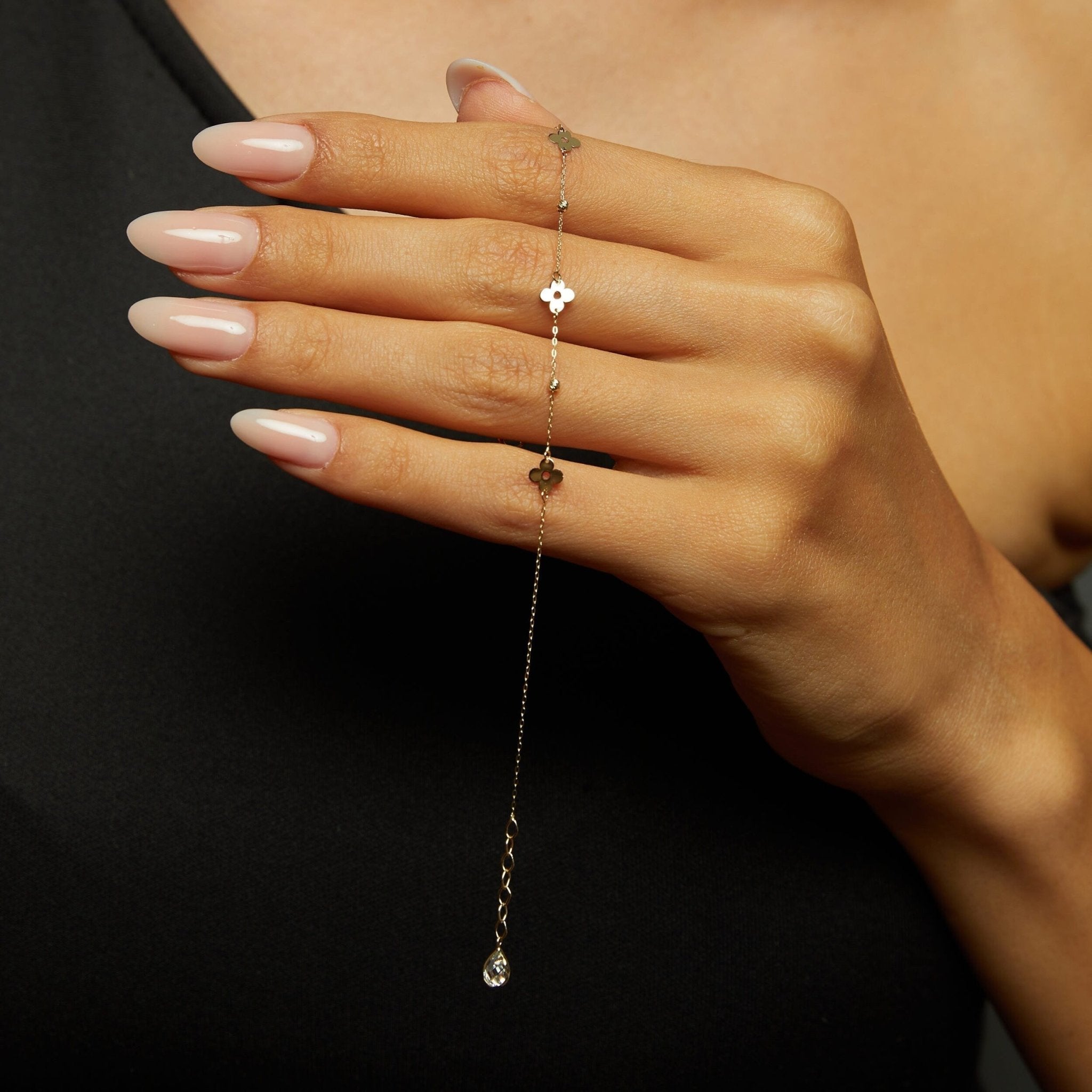 14K Guld Armband Fyrklöver för Dam | Elegant Smycke Köp - Noxlookjewelry