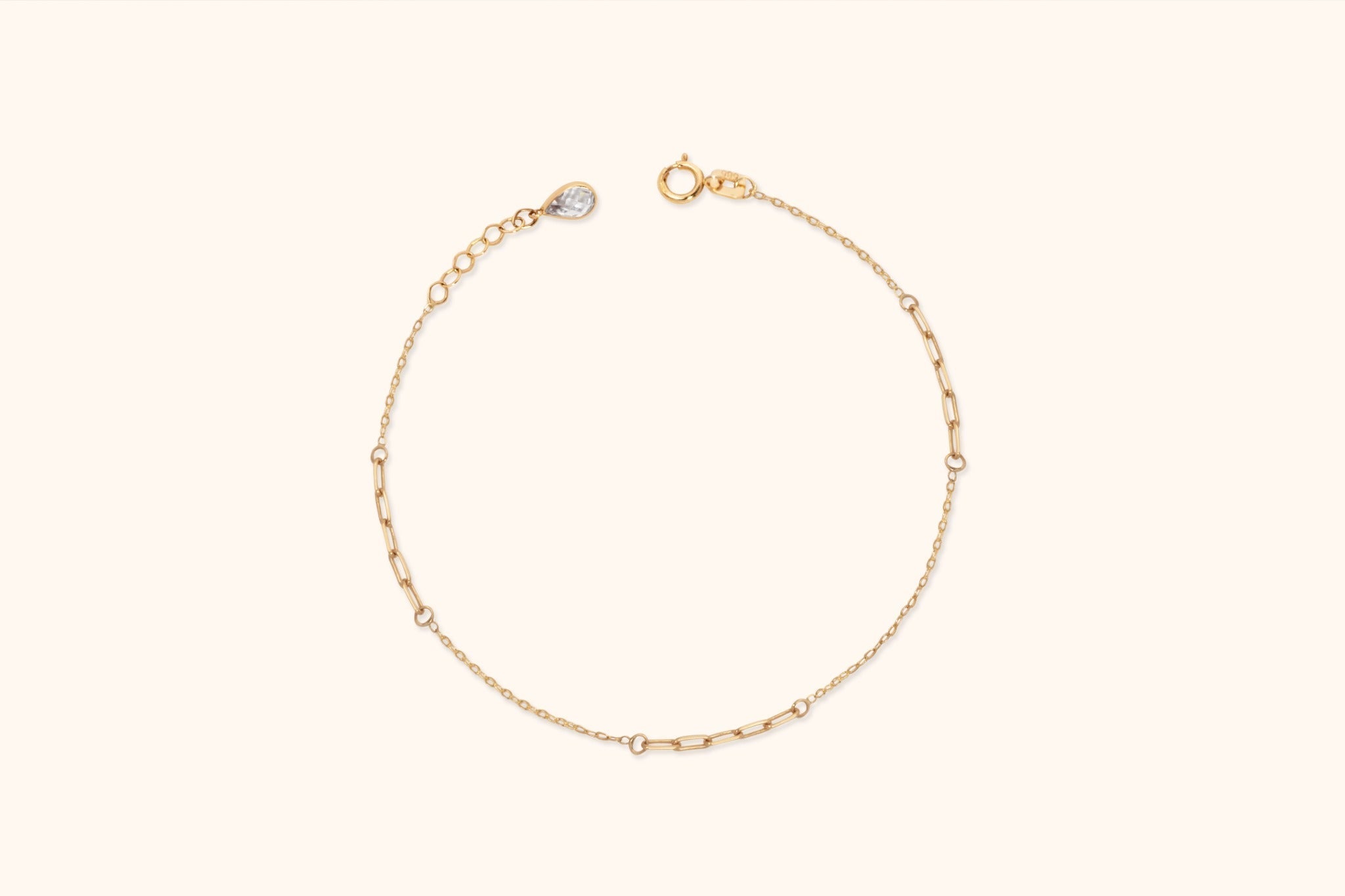 14K Guldarmband Dam Med Länkdesign Och Elegant Minimalistisk Stil - Noxlookjewelry