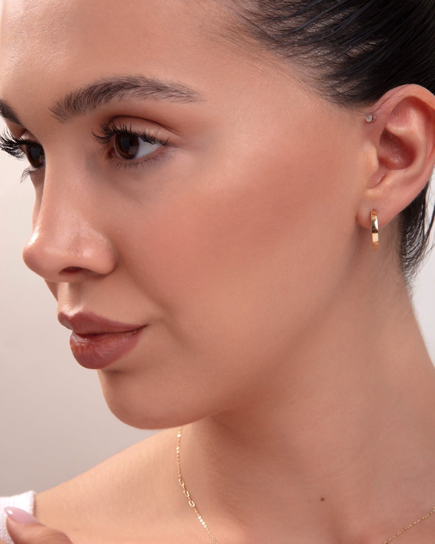 14K Guldhalsband Dam Med Paperclip Länkdesign Och Elegant Minimalistisk Stil - Noxlookjewelry