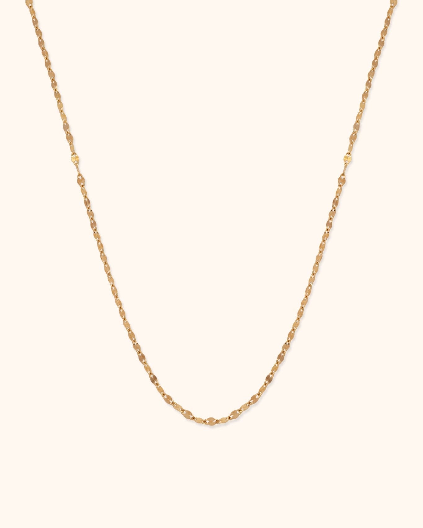 14K Guldhalsband Dam Med Tunn Elegant Kedjedesign I Minimalistisk Stil - Noxlookjewelry