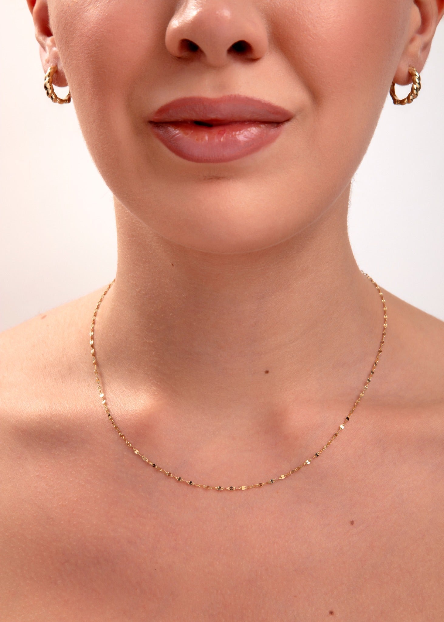 14K Tjocka Twisted Hoop Örhängen I Äkta Guld - Noxlookjewelry