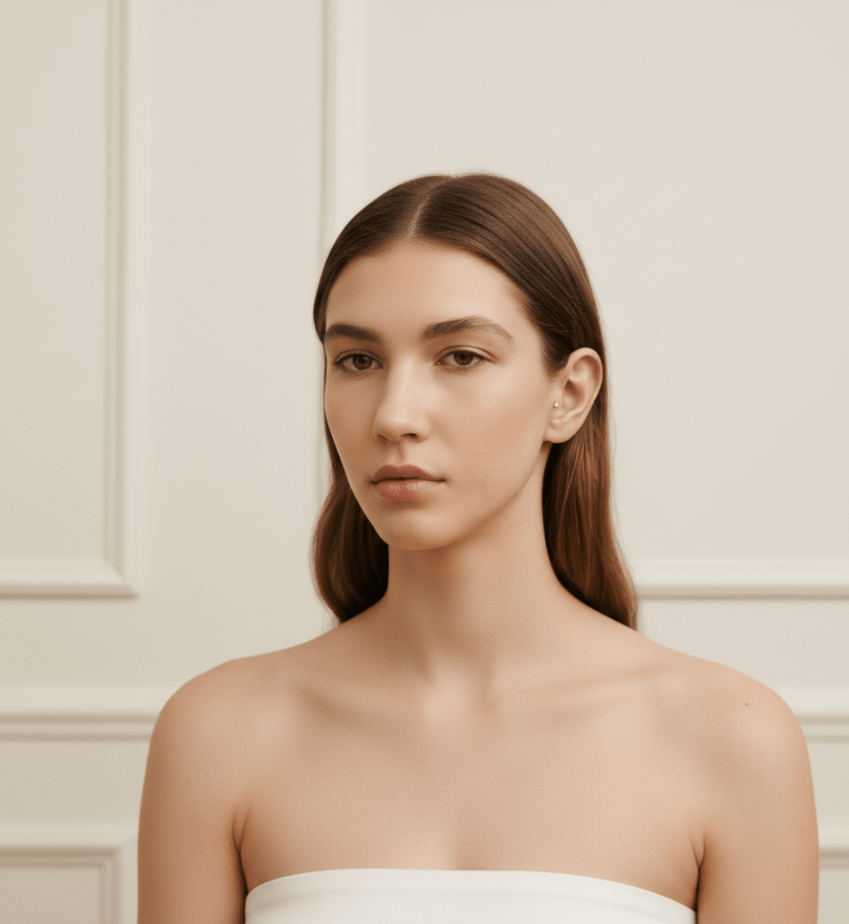 14K Tragus Örhänge Classic Solitaire I Äkta Guld Minimal Cartilage Stud - Noxlookjewelry