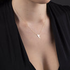 14K Äkta Guld Älva Halsband Dam – Tunt Guldhalsband i 585 Guld - Noxlookjewelry