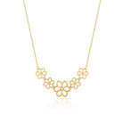 14K Äkta Guld Blomster Halsband Dam – Elegant Blomma Halsband i 585 Guld - Noxlookjewelry