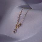 14K Äkta Guld Fjäril Halsband Dam – Elegant Tunt Guldhalsband i 585 Guld - Noxlookjewelry
