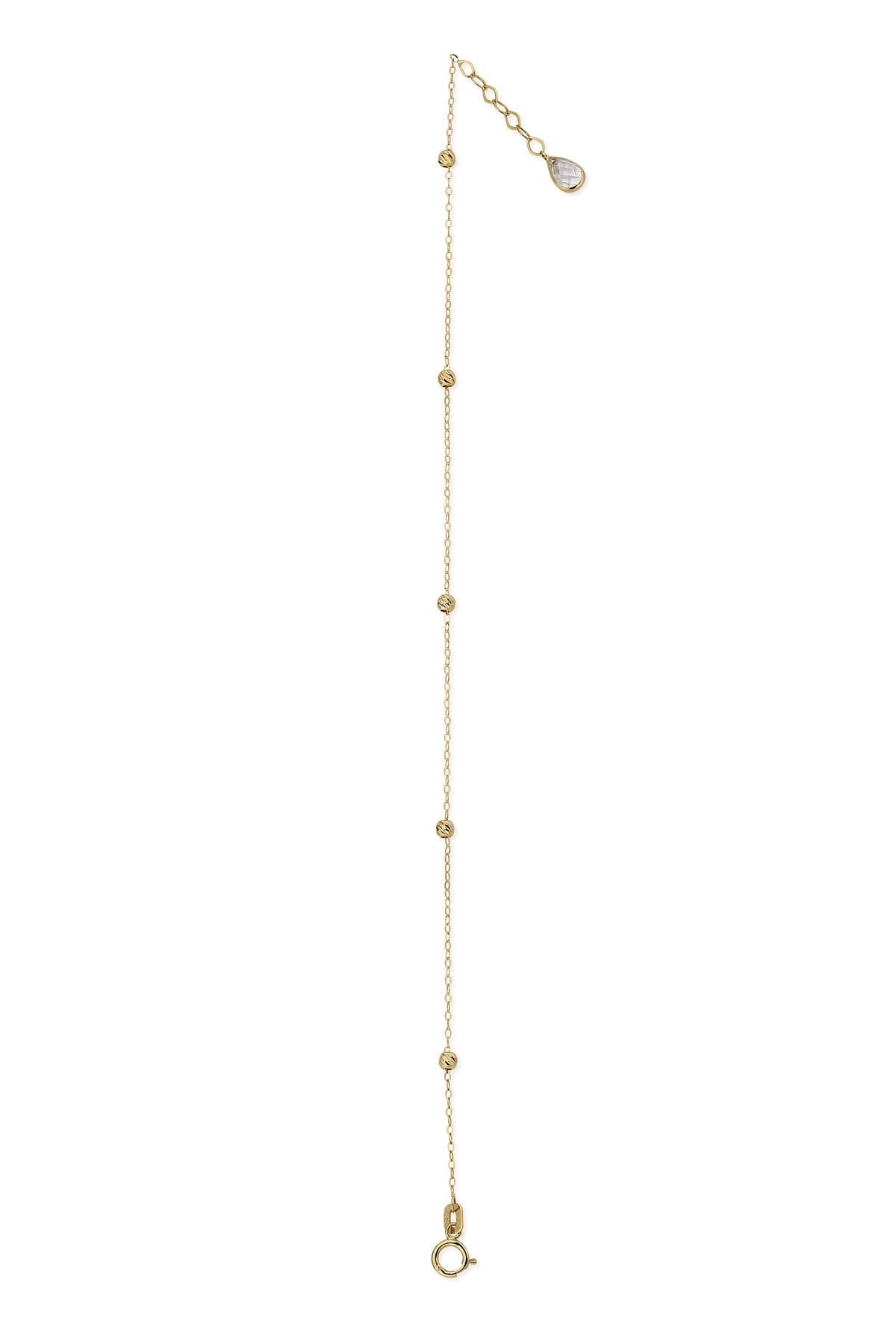 14K Äkta Guld Kul Armband Dam – Minimalistiskt Tunt Guldarmband - Noxlookjewelry