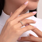 14K Äkta Guld Ring Dam med Marquise Stenar – Elegant Statement Guldring för Dam - Noxlookjewelry