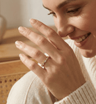 14K Guld Alliansring för Dam – Elegant Ring med Stenar i Marquise Design - Noxlookjewelry