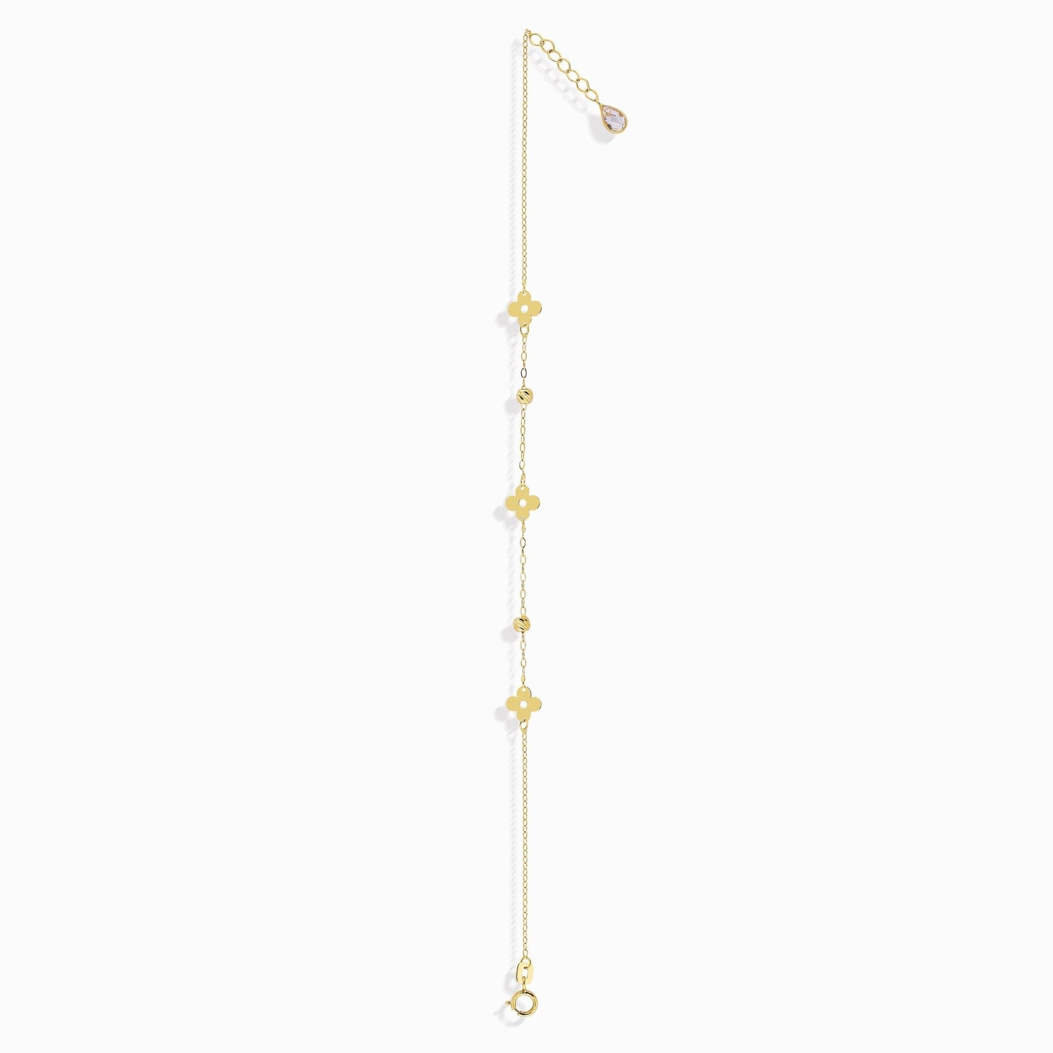 14K Guld Armband Fyrklöver för Dam | Elegant Smycke Köp - Noxlookjewelry