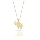 14K Guld Halsband med Minimalistisk Elefant Berlock - Lyckobringande Symbolisk Gåva - Noxlookjewelry