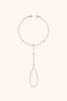 14K Guld Handkedja Dam Med Korsdetaljer Och Elegant Minimalistisk Design - Noxlookjewelry