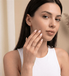 14K Guld Pärlring för Dam – Tunn Elegant Guldring med En Pärla - Noxlookjewelry