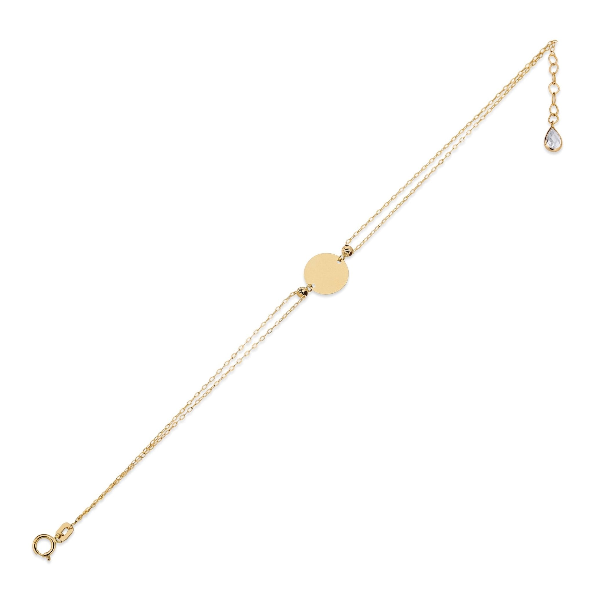 14K Guld Personligt Armband med Gravyr | Köp online - Noxlookjewelry