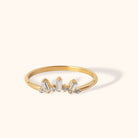 14K Guld Tiara Ring Dam – Elegant Baguette Guldring - Noxlookjewelry