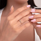 14K Guld Tiara Ring Dam – Elegant Baguette Guldring - Noxlookjewelry