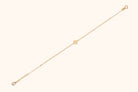 14K Guldarmband Dam Med Blommotiv Och Elegant Minimalistisk Stil - Noxlookjewelry