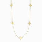 14K Guldarmband Dam Med Fåglar I Äkta Guld Minimalistiskt Armband - Noxlookjewelry