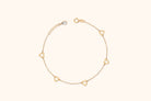 14K Guldarmband Dam Med Hjärtmotiv Och Elegant Minimalistisk Design - Noxlookjewelry