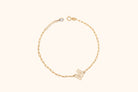 14K Guldarmband Dam Med Initial A Till Z Och Elegant Minimalistisk Design - Noxlookjewelry
