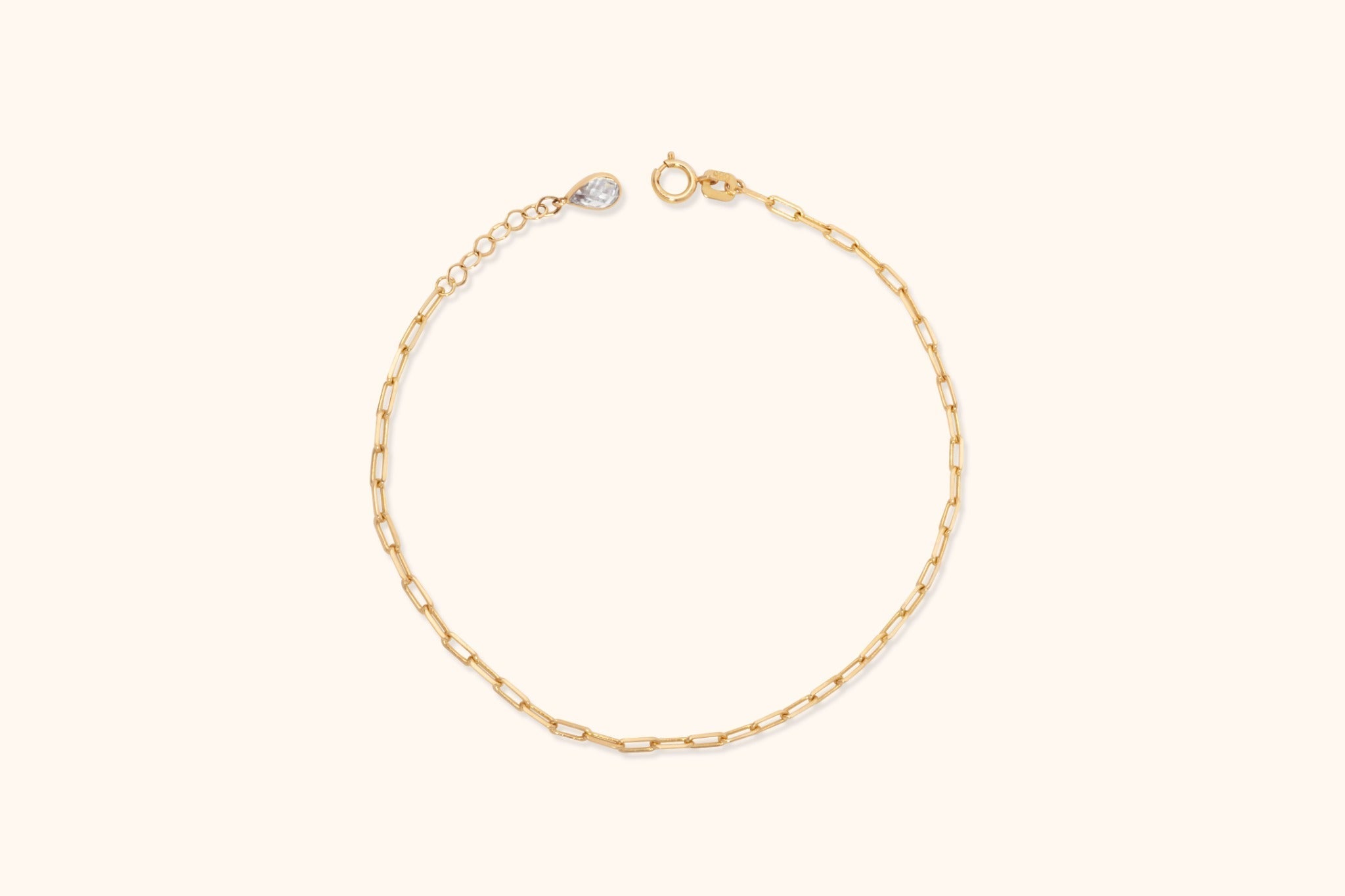 14K Guldarmband Dam Med Klassisk Länkdesign Och Elegant Minimalistisk Stil - Noxlookjewelry