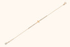 14K Guldarmband Dam Med Kors Och Elegant Minimalistisk Design - Noxlookjewelry