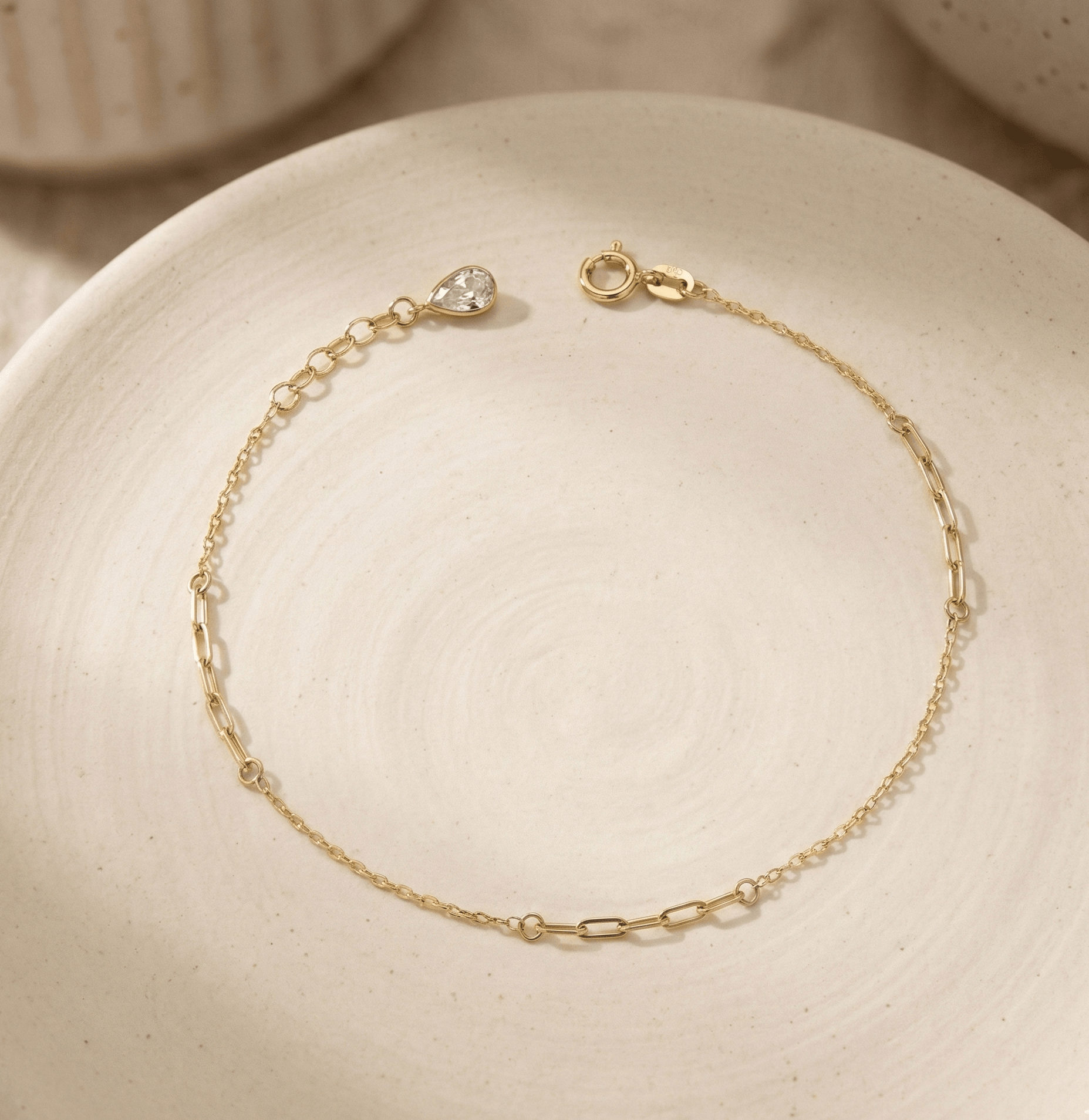 14K Guldarmband Dam Med Länkdesign Och Elegant Minimalistisk Stil - Noxlookjewelry