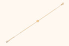 14K Guldarmband Dam Med Rund Bricka Och Elegant Minimalistisk Stil - Noxlookjewelry