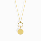 14K Guldhalsband Dam Med Bokstav Personligt Halsband I Äkta Guld Med Graverad Initial - Noxlookjewelry