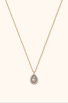 14K Guldhalsband Dam Med Droppformad Pendant Och Elegant Lyxig Design - Noxlookjewelry