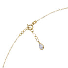 14K Guldhalsband Dam Med Födelseblomma Personligt Halsband i Äkta Guld - Noxlookjewelry