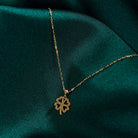14K Guldhalsband Dam Med Fyrklöver I Äkta Guld Lycko Halsband - Noxlookjewelry