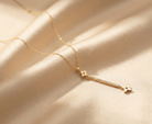 14K Guldhalsband Dam Med Hängande Blommotiv Och Elegant Design - Noxlookjewelry