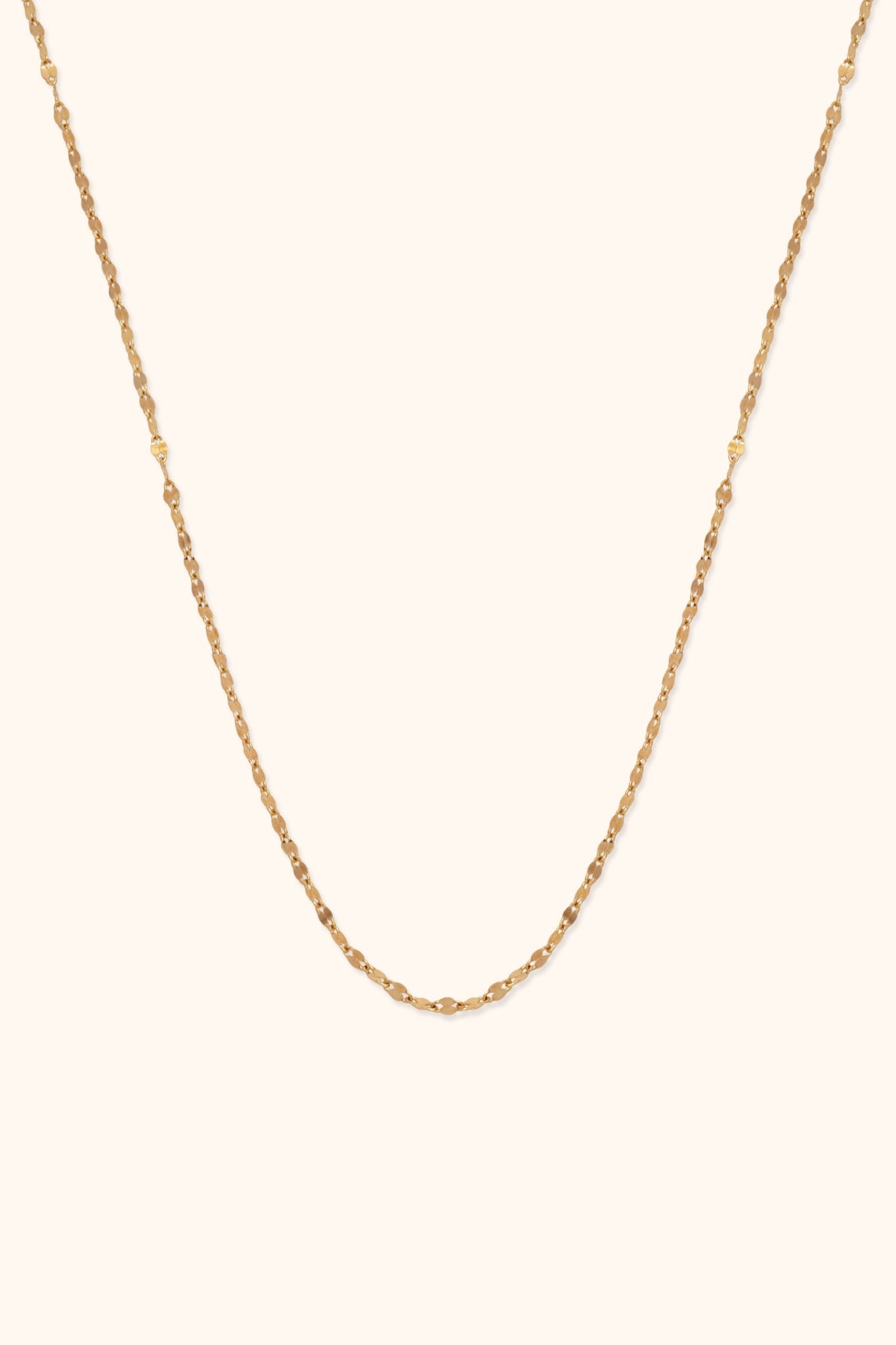 14K Guldhalsband Dam Med Tunn Elegant Kedjedesign I Minimalistisk Stil - Noxlookjewelry