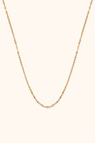 14K Guldhalsband Dam Med Tunn Elegant Kedjedesign I Minimalistisk Stil - Noxlookjewelry