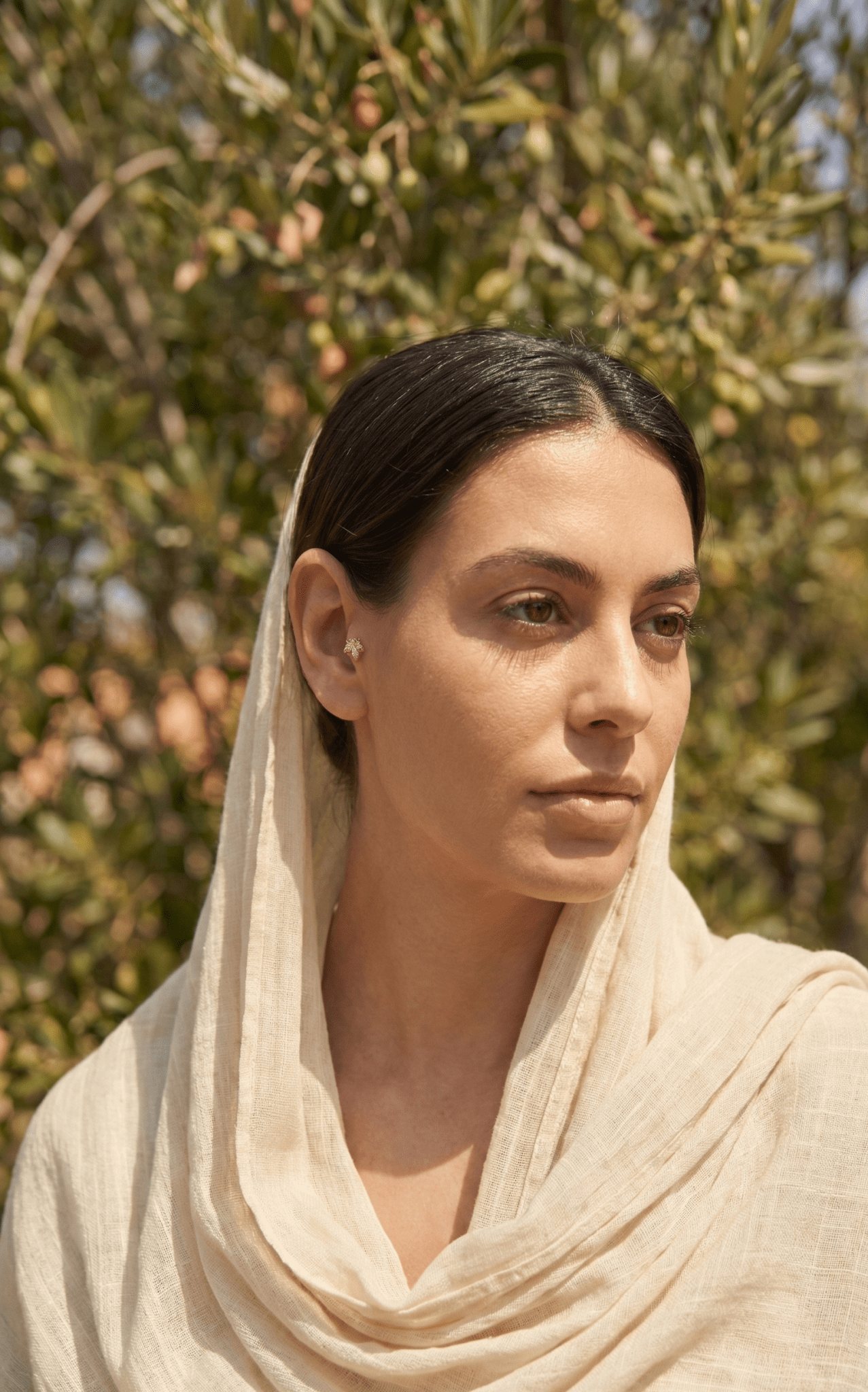 14K Tragus Örhänge Bi I Äkta Guld Med Zirkonia Cartilage Stud - Noxlookjewelry