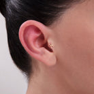 14K Tragusörhänge Fiskarna Stjärntecken I Äkta Guld Zodiak Smycke - Noxlookjewelry