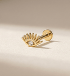 14K Tragusörhänge Öga I Äkta Guld Symboliskt Broskörhänge - Noxlookjewelry