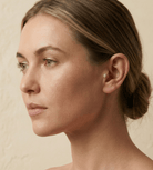 14K Tragusörhänge Oval Solitaire I Äkta Guld Minimal Broskörhänge - Noxlookjewelry